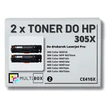 2-PAK Multibox Toner do HP 305X BLACK CE410X zamiennik - 2