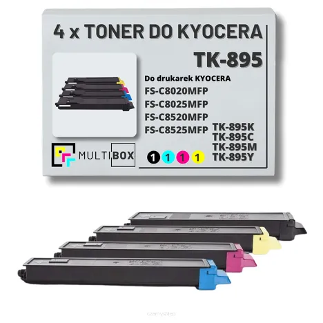 4-PAK Multibox Toner do KYOCERA TK895 FSC8020 12,0K/3x6,0K CMYK zamiennik