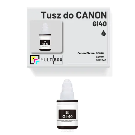 Tusz do CANON GI40BK black zamiennik Multibox