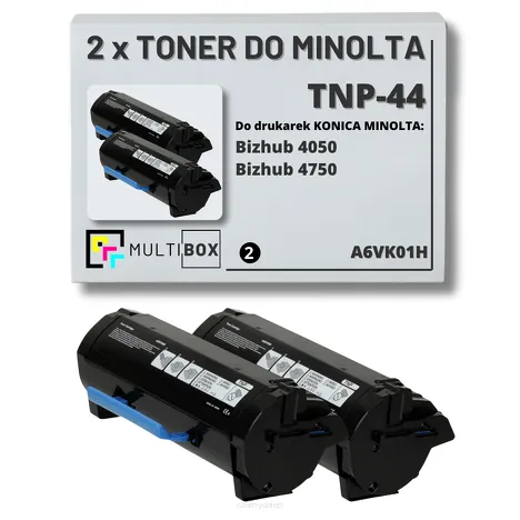 2-PAK Multibox Toner do KONICA MINOLTA TNP44 A6VK01H BIZHUB 4050/4750 2x20.0K zamiennik