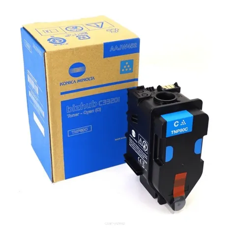 KONICA MINOLTA toner TNP80C AAJW452 cyan oryginalny 9000 stron