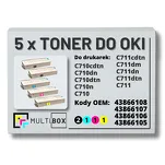 5-PAK Multibox Toner do OKI C710 C711 black/cyan/magenta/yellow zamiennik - 2