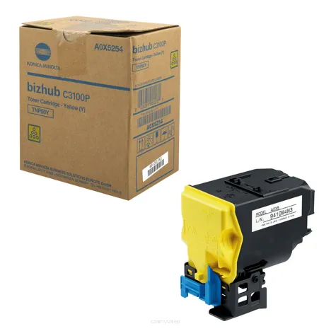 KONICA MINOLTA toner TNP50Y A0X5254 yellow oryginalny 5000 stron