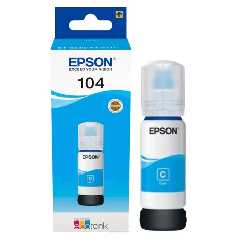 Epson tusz 104 T00P2 C13T00P240 oryginalny cyan