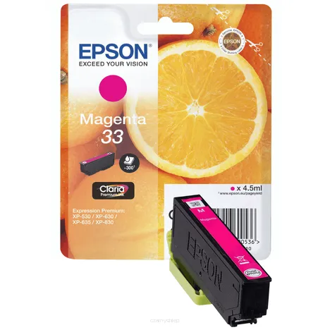 Epson tusz 33 T3343 C13T33434012 oryginalny magenta