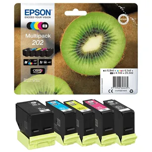 Epson tusz 202 T02E7 C13T02E74010 5-pak oryginalny cyan / magenta / yellow / black / photo black