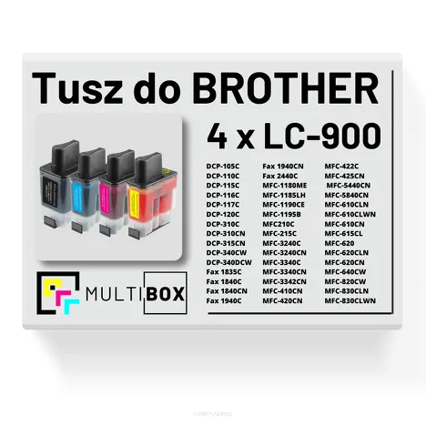 4-pak Tusz do BROTHER LC-900 Multibox