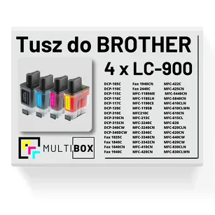 4-pak Tusz do BROTHER LC-900 Multibox