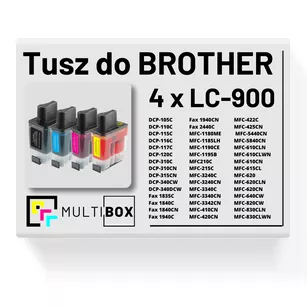 4-pak Tusz do BROTHER LC900 Multibox