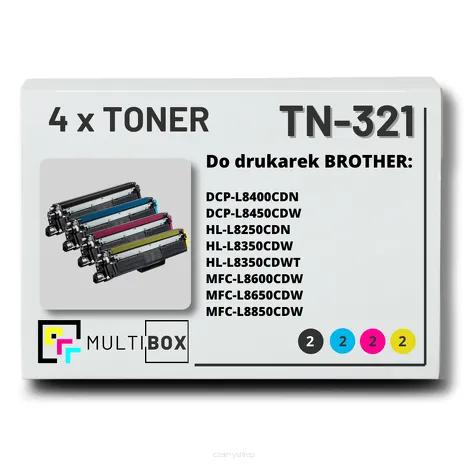 4-PAK Multibox Toner do BROTHER TN321 CMYK zamiennik