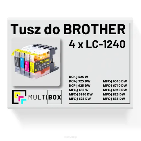 4-pak Tusz do BROTHER LC-1240 Multibox