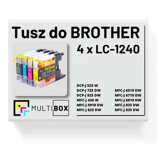 4-pak Tusz do BROTHER LC-1240 Multibox