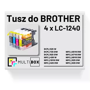 4-pak Tusz do BROTHER LC1240 Multibox