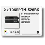 2-PAK Multibox Toner do BROTHER TN329BK Black zamiennik - 2