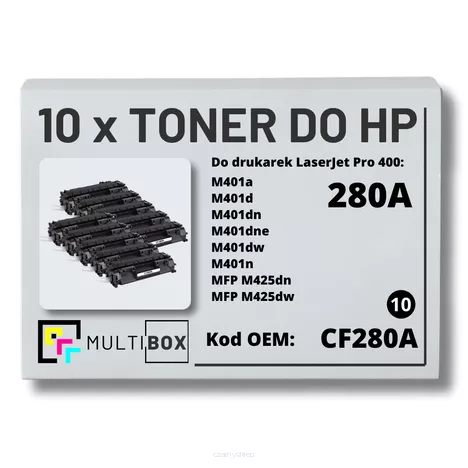 Toner do HP CF280A 80A M401 M425 10-pak zamiennik Multibox