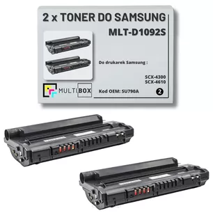 2-pak Toner do SAMSUNG SCX4300 MLT-D1092S SU790A 2K Multibox Zamiennik