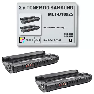 2-pak Toner do SAMSUNG SCX4300 MLTD1092S SU790A 2K Multibox Zamiennik