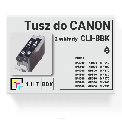 Tusz do CANON CLI-8BK 0620B001 2-pak black zamiennik Multibox