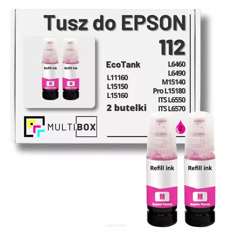Tusz do EPSON 112 T06C3 C13T06C3A 2-pak magenta zamiennik Multibox