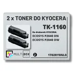 2-PAK Multibox Toner do KYOCERA TK1160 1T02RY0NL0 ECOSYS P2040 2x7.2K zamiennik - 2