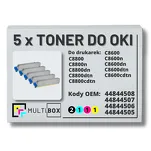 5-PAK Multibox Toner do OKI C8600 C8800 black/cyan/magenta/yellow zamiennik - 2