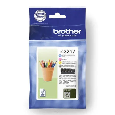 BROTHER tusz LC-3217VAL oryginalny 4-pak CMYK 4x550 stron