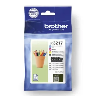 BROTHER tusz LC-3217VAL oryginalny 4-pak CMYK 4x550 stron