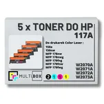 5-PAK Multibox Toner do HP 117A CMYK W2070A W2071A W2072A W2073A zamiennik Z CHIPEM - 2