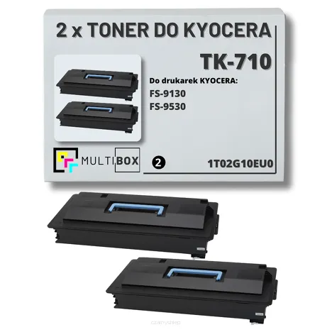 2-pak Toner do KYOCERA TK-710 1T02G10EU0 FS9530 2x40.0K Multibox zamiennik