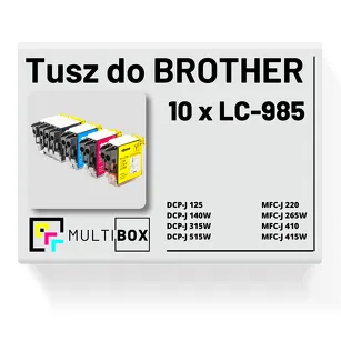 10-pak Tusz do BROTHER LC-985 Multibox