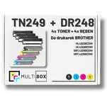 8-PAK Multibox 4x Toner do Brother TN249 + 4x Bęben do BROTHER DR248CL CMYK zamiennik - 2