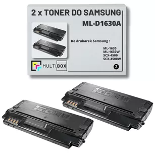 2-pak Toner do SAMSUNG ML1630 SCX4500 MLD1630A 2K Multibox Zamiennik