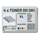 4-PAK Multibox Toner do OKI C833 C843 XL black/cyan/magenta/yellow zamiennik - 2