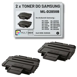 2-PAK Multibox Toner do SAMSUNG ML2850 ML2851 MLD2850B SU654A 5K Zamiennik