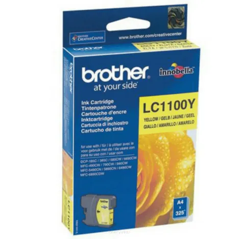 BROTHER tusz LC1100Y oryginalny yellow 325 stron