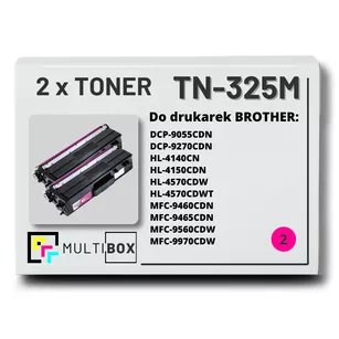 Toner do BROTHER TN325M 2-pak Magenta Multibox zamiennik