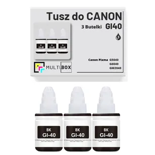 Tusz do CANON GI40BK 3-pak black zamiennik Multibox