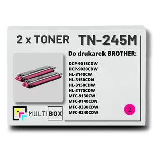 Toner do BROTHER TN245M 2-pak Magenta Multibox zamiennik