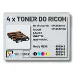 4-PAK Multibox toner do RICOH SPC261 407543 407544 407545 407546 zamiennik - 2