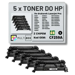 5-PAK Multibox Toner do HP CF259A 59A LaserJet Pro M304 M404 M428 zamiennik Z CHIPEM