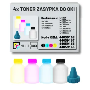 4-PAK Multibox Tonery zasypki do OKI MC851 MC861 MC862 7,0K/3x7,3K