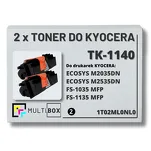 2-PAK Multibox Toner do KYOCERA TK1140 1T02ML0NL0 FS1035 FS1135 2x7.2K zamiennik - 2
