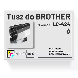 Tusz do BROTHER LC424BK black zamiennik Multibox