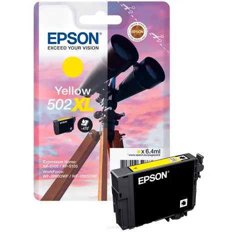 Epson tusz 502XL T02W4 C13T02W44010 oryginalny yellow