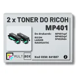 2-PAK Multibox Toner do RICOH MP401 841887 Zamiennik - 2