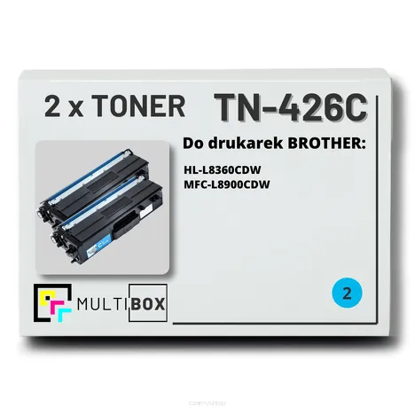 Toner do BROTHER TN-426C 2-pak Cyan Multibox zamiennik