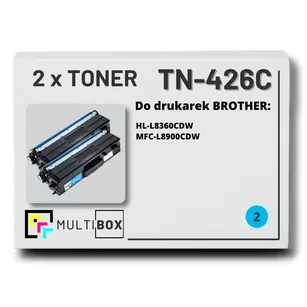 Toner do BROTHER TN426C 2-pak Cyan Multibox zamiennik