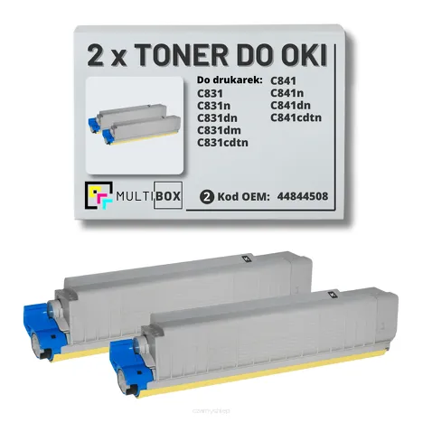 2-PAK Multibox Toner do OKI C831 C841 44844508 black zamiennik
