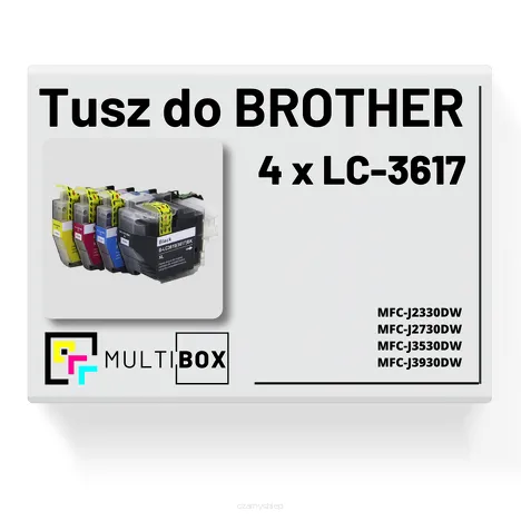 4-pak Tusz do BROTHER LC-3617 Multibox