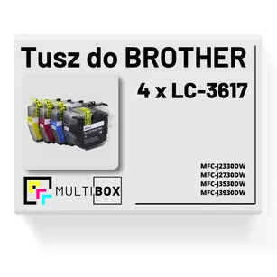 4-pak Tusz do BROTHER LC3617 Multibox